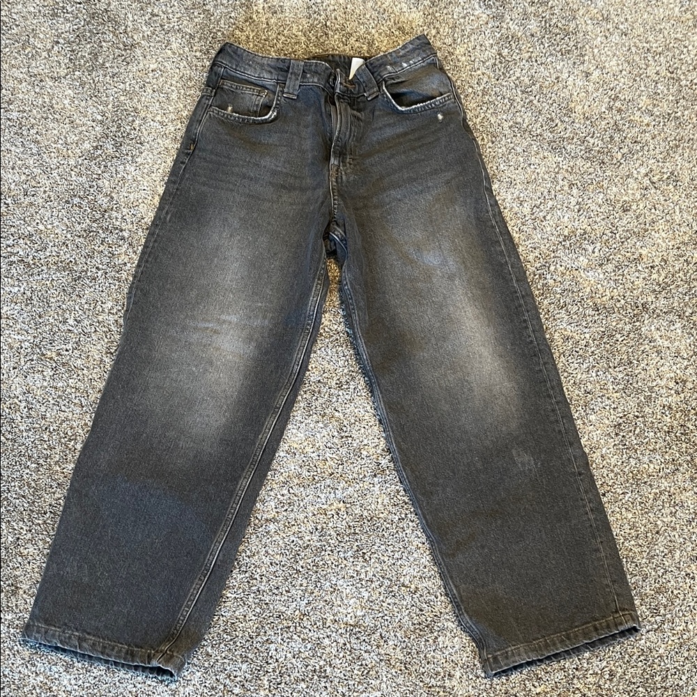 H&M Faded Gray Baggy Kids Jeans